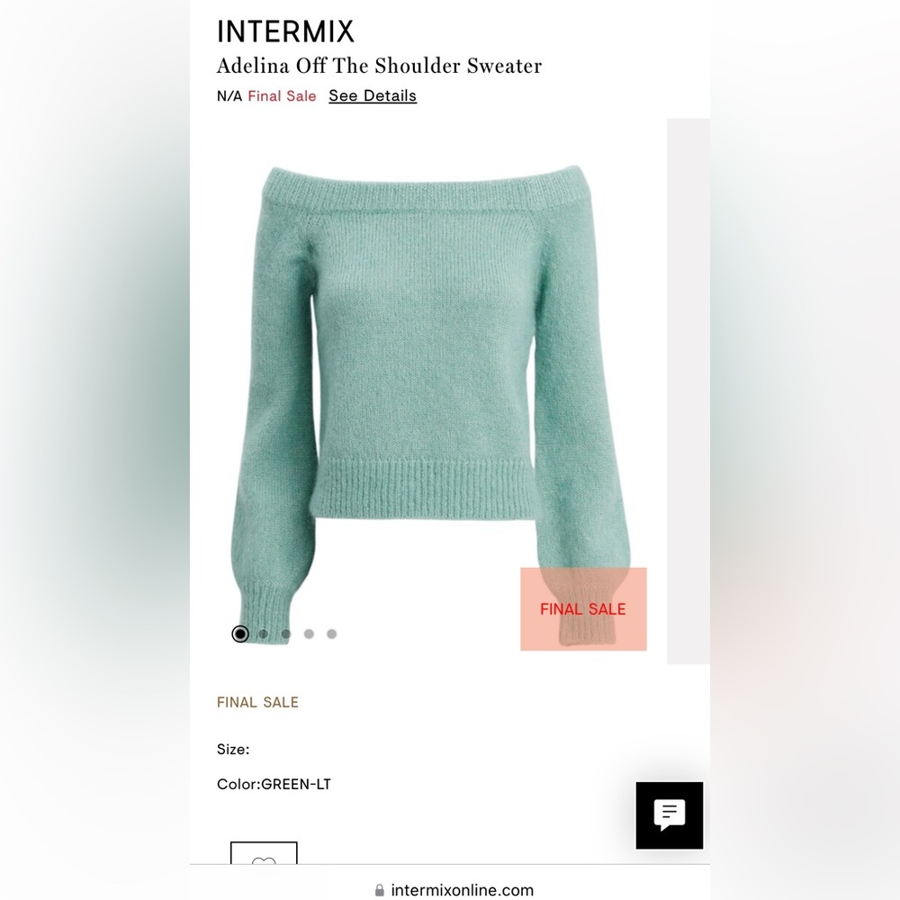 Intermix Adelina off the shoulder sweater